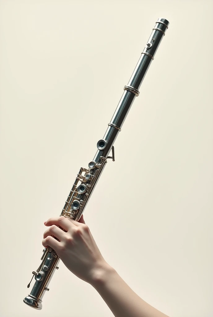 Flat scale for transverse flute for study 
