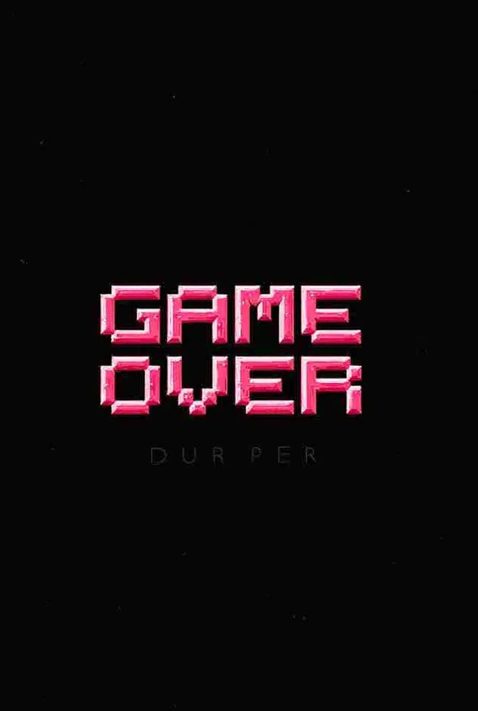 Create an image with these dimensions 1280x850 that is an image that says GAME OVER pixelated