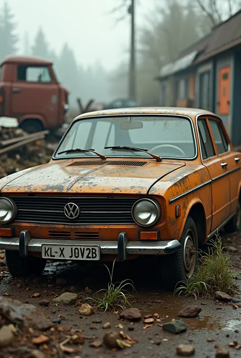 Volkswagen Passat rusty trash can