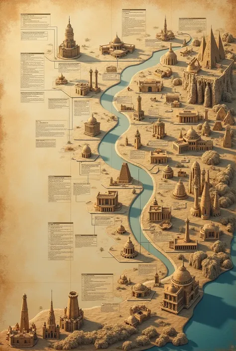 Draw a timeline showing the appearance of the first ancient civilizations