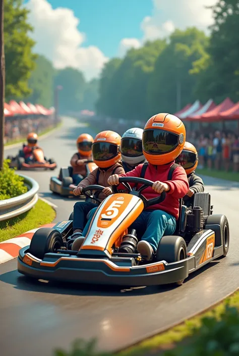 Go kart with 6 seats 