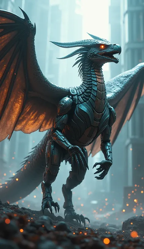 DRAGON + EAGLE + ROBOTOC HUMAN AI, COMBINED LOOK ANGRY CREATURE