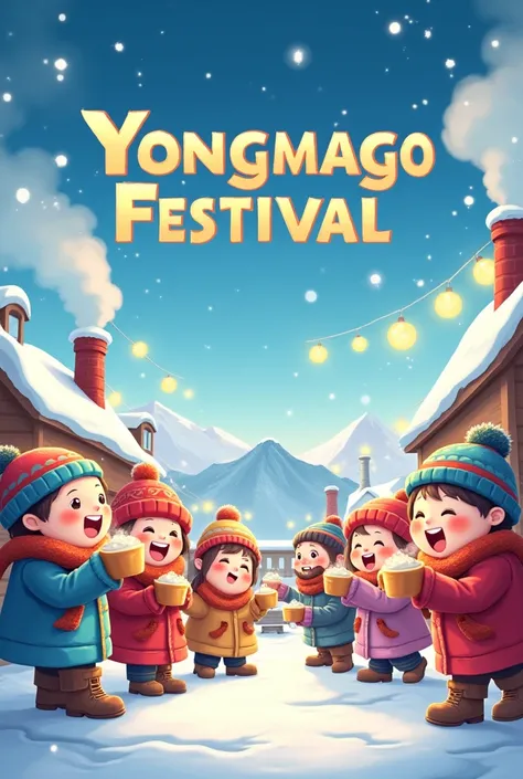 Yongmago Festival poster with a winter vibe