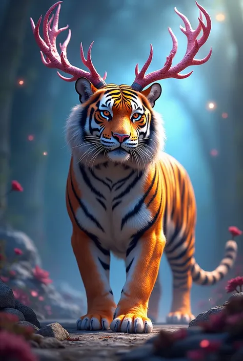 Fantasy tiger is an ally of Morpheus with deer horns