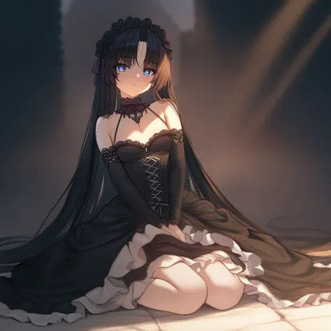 ( best quality )), ((masterpiece)),full body,A stunning anime-style beautiful female creature inspired by Mary Shelleys Frankenstein. She has an otherworldly beauty that captivates and maddens all who gaze upon her. Her skin is pale, with faintly visible s...