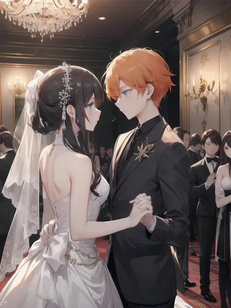 Marquis  &#39;  young men - prom night 、 Destined meeting scene :

in a ballroom with sparkling chandeliers、Marquis 令嬢は一people静かに佇んでいる。
There、 A young man with orange hair appears .、 Invite a young lady to dance 。
二peopleは美しい旋律に乗って踊り、 Both are attracted to...