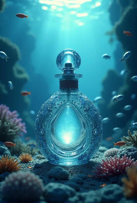 Mily perfume with seabed in the back