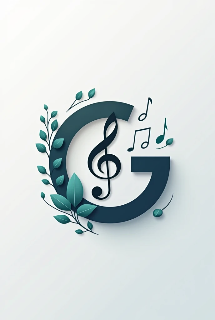 Create a logo about accounting and music with the name Diego Santiago