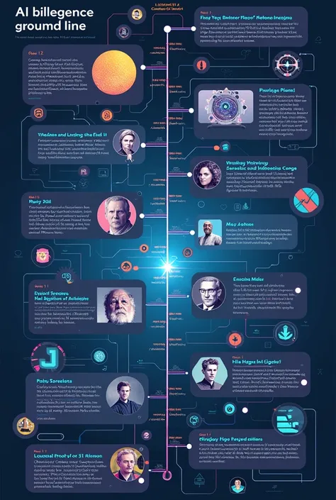 A timeline of AI graphically 