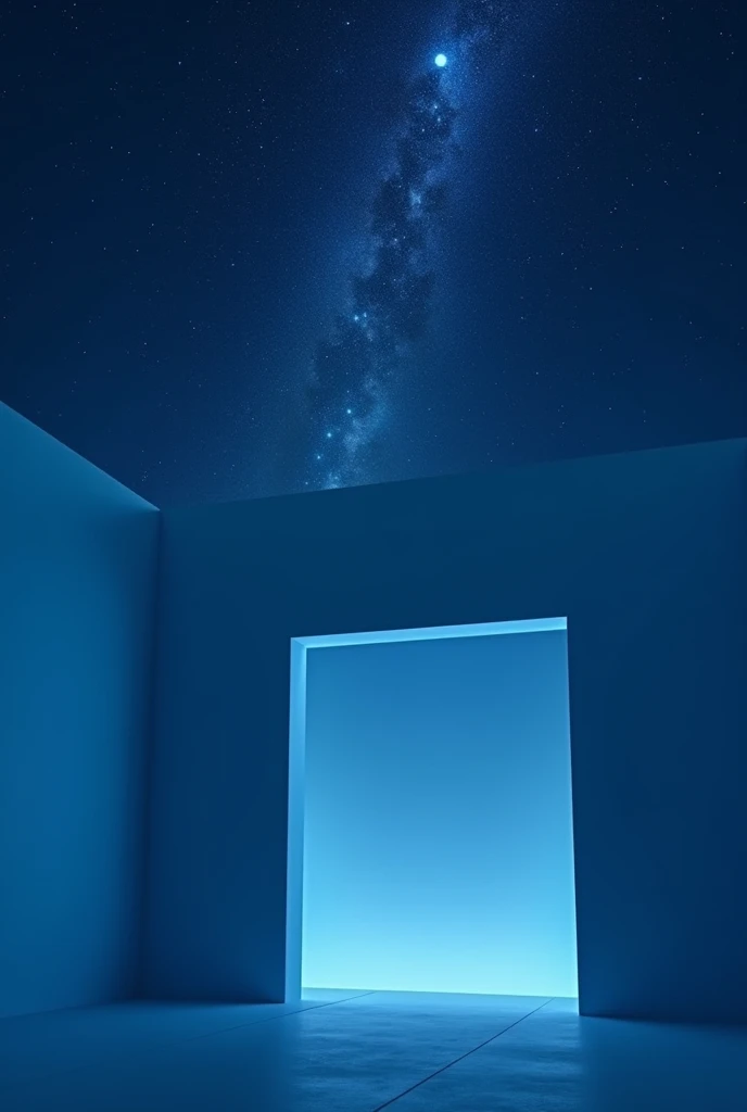 room unattended starry sky　Blue Room