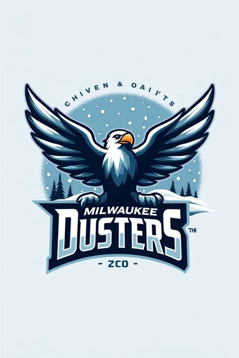 A logo of an ice hockey team called the Milwaukee Dusters 