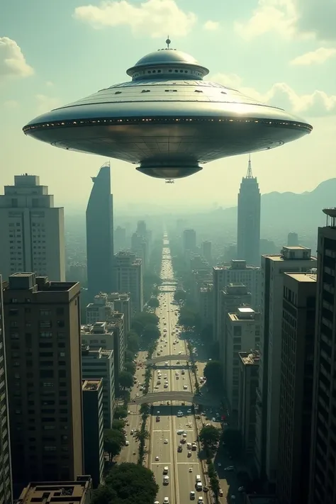 Flying saucer passing São Paulo
