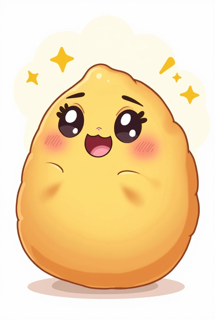 make me a cartoon of a confused cireng but he is happy and the background is transparent 