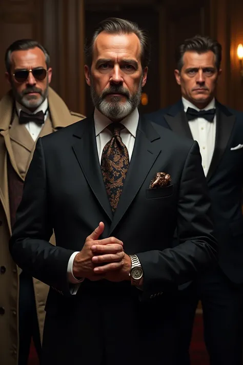 With The all things are used. Generator image of old money Mafia and the dress code is :
1.Brioni - Midnight navy tailored suit.

2. Hermès - Burgundy silk tie.

3. Rolex Black-dial Submariner watch (stainless steel).

4. John Lobb - Classic black leather ...