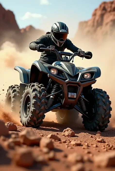 Yamaha Grizzly hardcore off-road explosion modification with bumpers and spotlights engine bottom guard