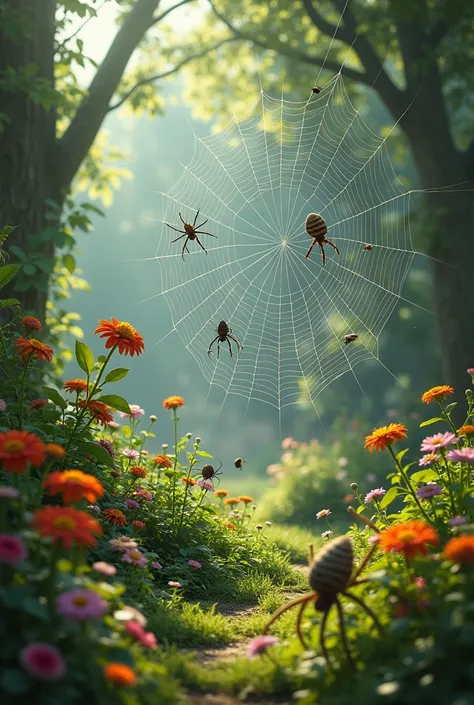 Spiders in the garden