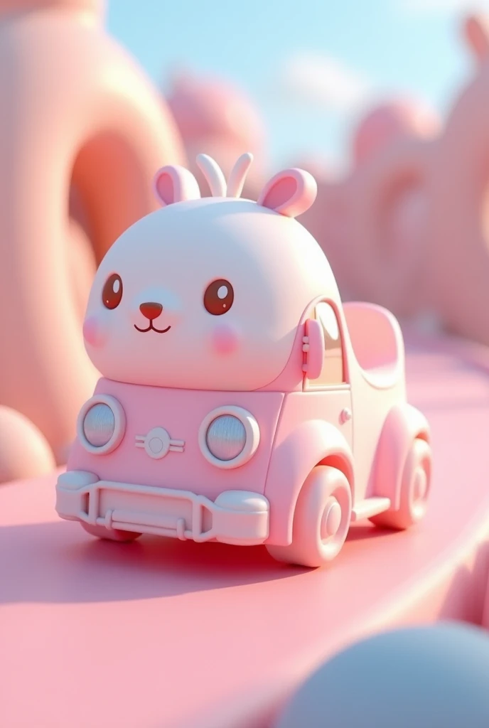 cute vehicle、 Pastel Colors 、 High Quality、Ultra delicate、pink、track、cute車