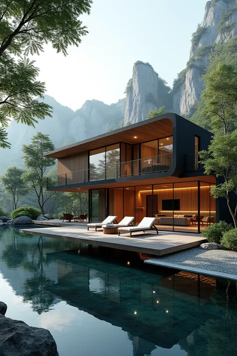 MAKE A MODERN DREAM HOUSE IMAGE 4K QUALITY