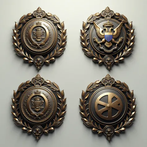 badges with the same characteristics as the image 