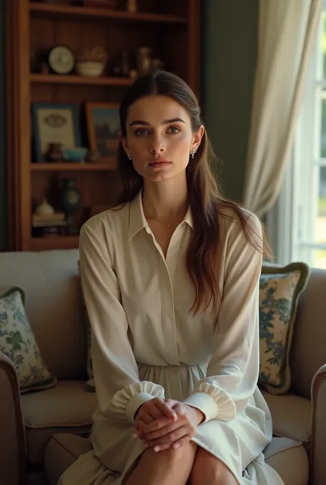 long haired, Audrey Hepburn at home with Franco colapinto