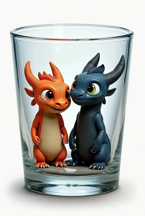 Create an image of hiccups and chimuelo from the movie how to train your dragon , What can I draw on a glass container for a novice but that looks nice and easy to deliver for the boys day or girl but remember that the image should be like a 2d drawing to ...