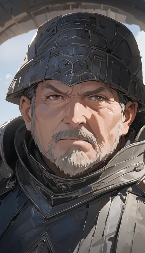 ( high quality, actual ,photo actual :1.37),( Quality Best ,4K,8K, High Resolution ,masterpiece:1.2),portrait,50 year old European dad,The revered , Adorable ， Terrible，Serious，Middle-aged and elderly man ，50年 medieval knight on the battlefield，Noble Knigh...