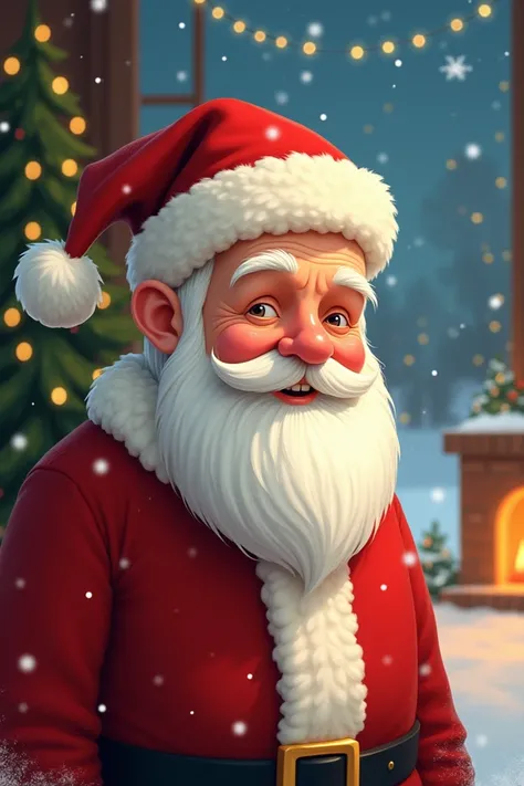 Santa Claus without beard