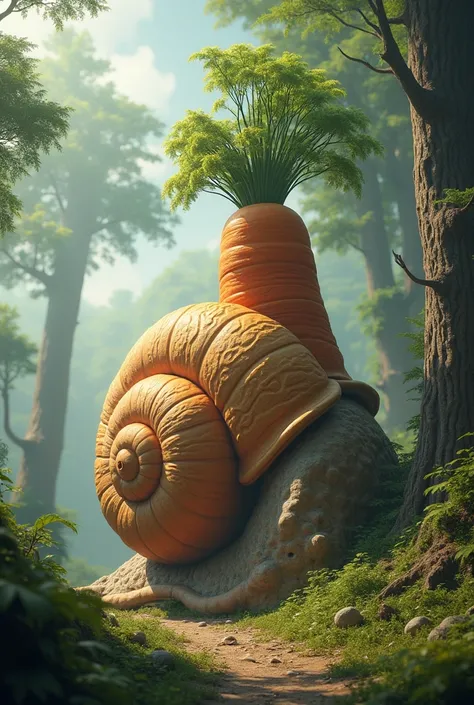 Hybrid of giant snail and carrot