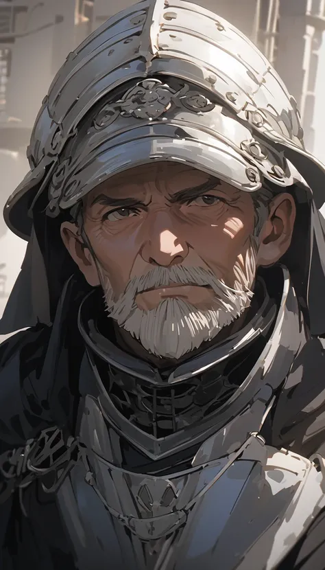 ( high quality, actual ,photo actual :1.37),( Quality Best ,4K,8K, High Resolution ,masterpiece:1.2),portrait,50 year old European dad,The revered , Adorable ， Terrible，Serious，Middle-aged and elderly man ，50年 medieval knight on the battlefield，Noble Knigh...