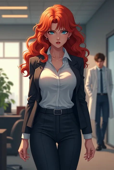 Faith girl with long hair curly redhead firm breasts blue eyes fitt tall anime slim office submissive secretary angry sorry for her boyfriend doctor brown hair manly