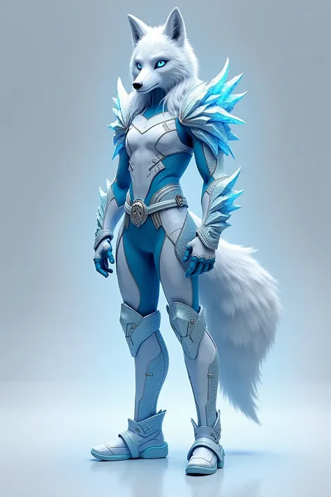  Create a uniform for a Miraculous IceLyn hero that matches the idea of the name and the icy theme,  while having the dynamic and dynamic style Modern of a Miraculous hero .

Uniforme de IceLyn:

1.  Main Colors :

 White and Cyan Blue :  To reflect wolf a...