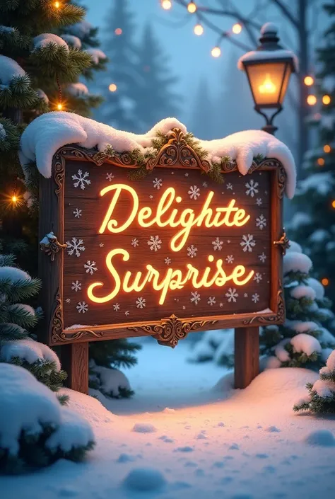  Christmas sign that says : Discover your surprise !