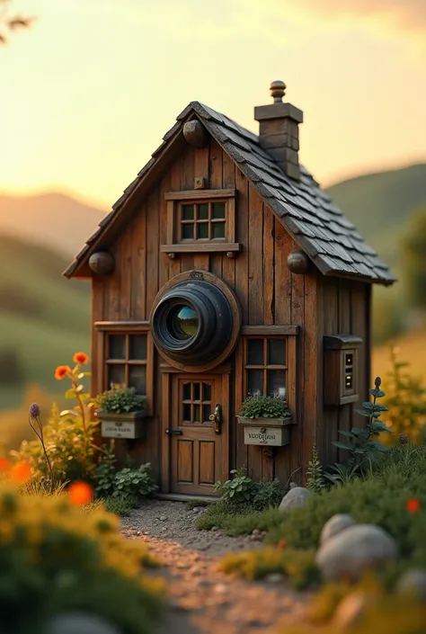 House shaped cinema camera