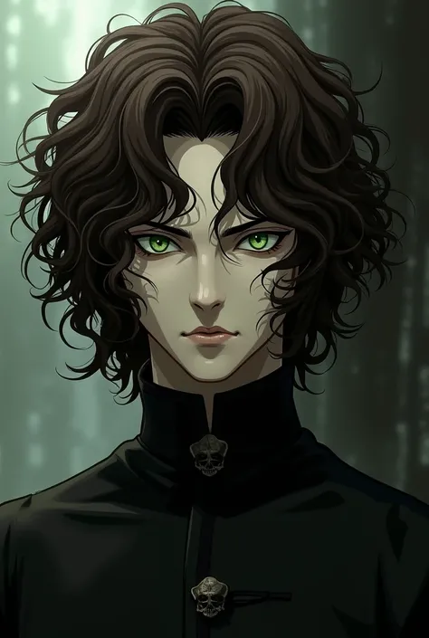 I would like to create a version of my favorite character Ulquiorra Schiffer but inspired by me I am a brunette with curly hair so I wanted a version of Ulquiorra with my characteristics 