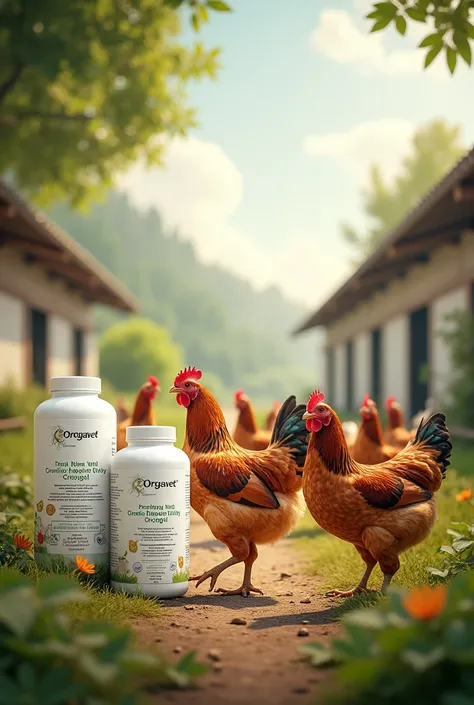 Dr treatments poultry chickens from Orgavet Medicine in poultry farm

Create image with Orgavet medicine (organic poultry medicine) text on image