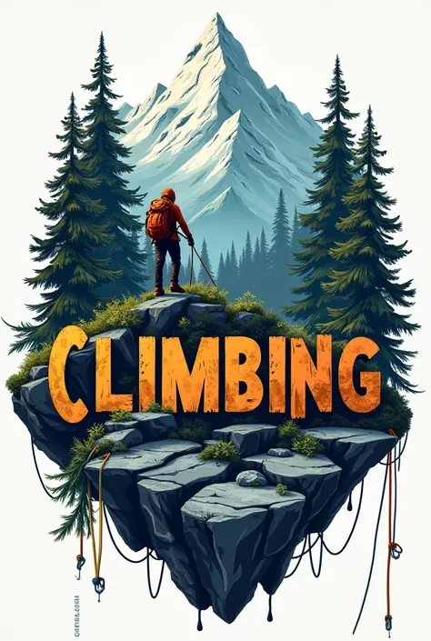 
climber themed letters