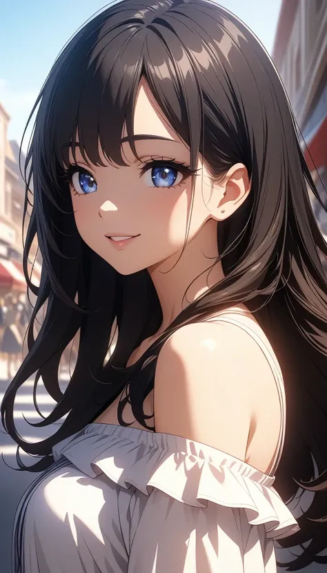 ( best quality:1.2,  Very detailed, Anime Style,  Detailed CG Illustrations ,   ultra high resolution,  high contrast , masterpiece:1.2,  best aesthetics), ( 1 girl), セクシー赤い花柄の着物を着た Beautiful Women、Silk fabric that fits the body perfectly 、 off-shoulder 、 ...