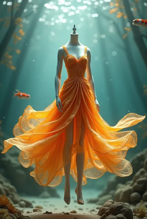 Flappy dress like a goldfish
