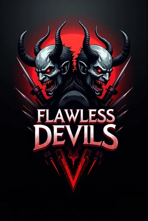 gaming logo for with word FLAWLESS DEVILS 