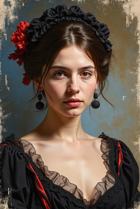 Natalie Portmann, victorian era hungarian female xix century female, pretty features, Wadim Kashin, James Gurney, Ink, splash art", Amazing beauty , Royo, Bak, hyperdetailed Splash artmodern European ink painting,