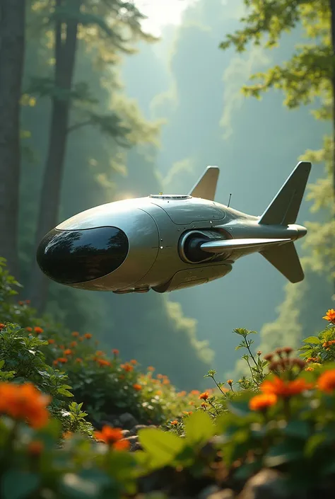 

2. Aura: A sleek, flying robot programmed for environmental protection, inspired by EVE.


