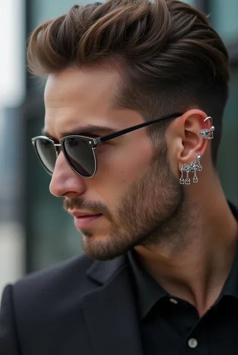 Helix piercing ideas for men