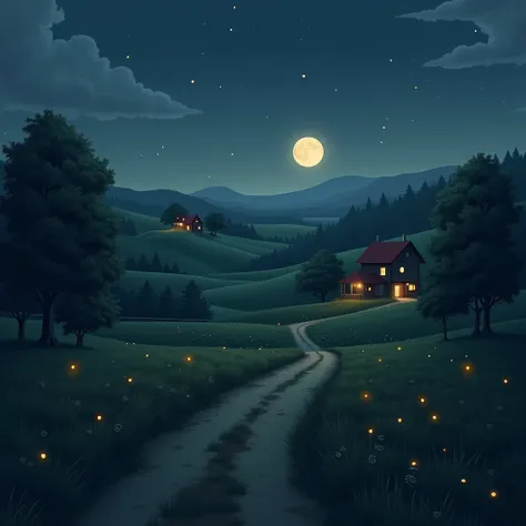 rural places at night