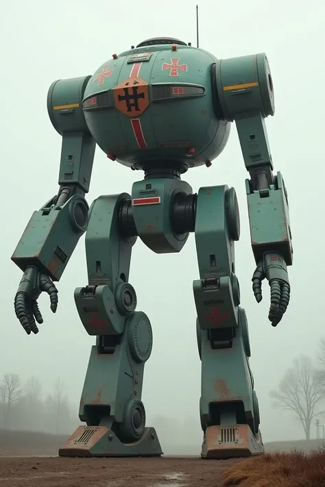 Humanoid War Robot: 2km high with the appearance of a Nazi soldier.