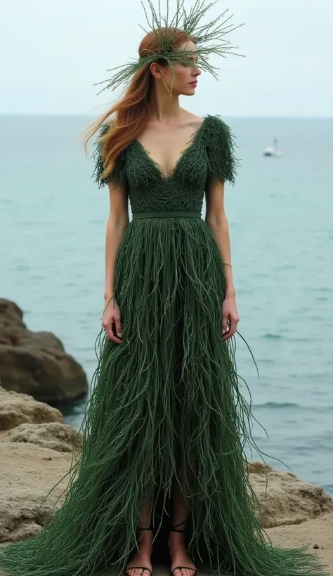 dress made with seaweed 