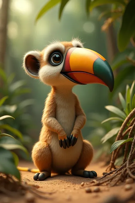 I want an animal that doesnt exist between a toucan and a meerkat