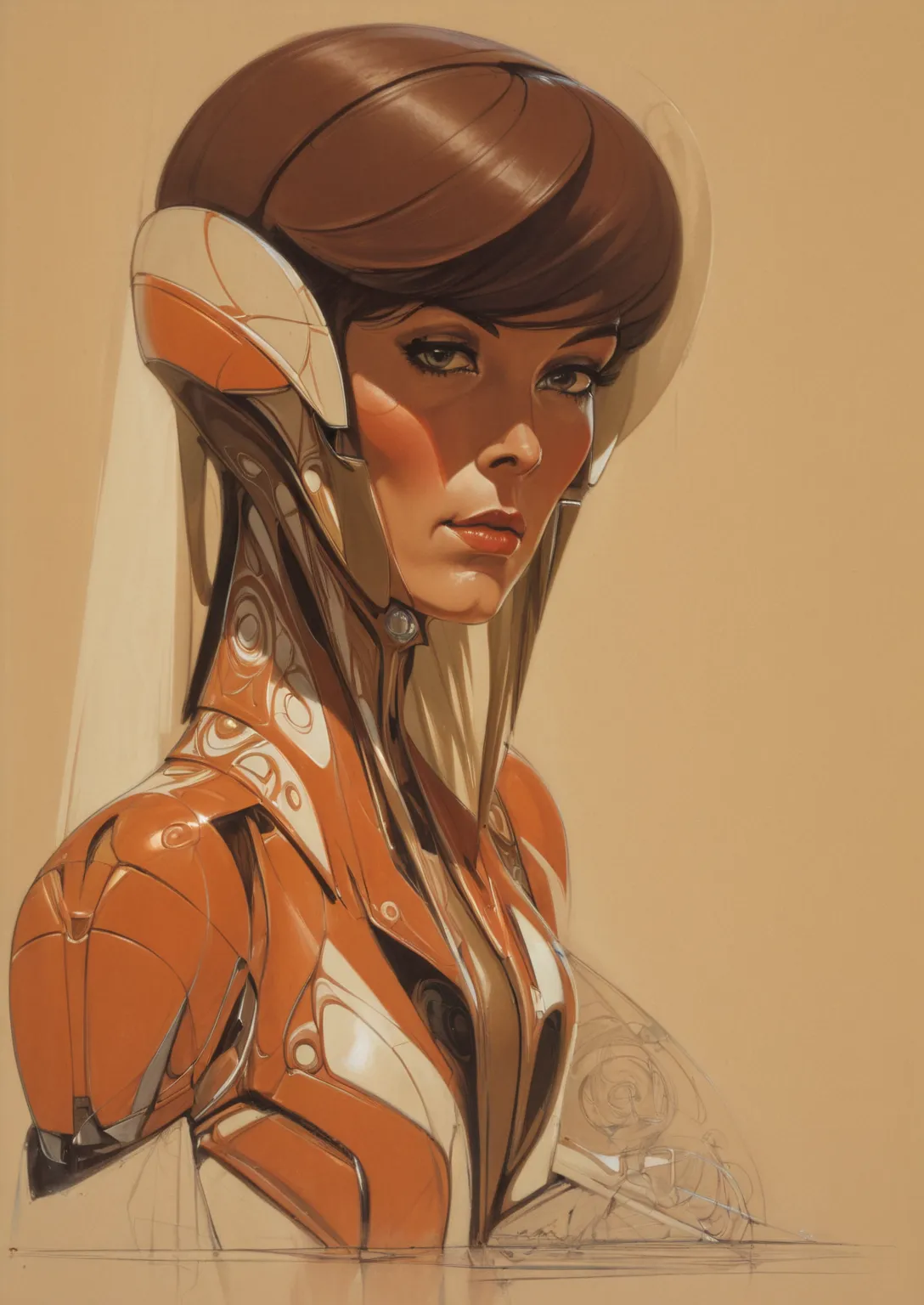 concept art by syd mead by mc guines
a poster of a woman 
[(details:1.2): [ (many small details:1.3) : [ (many ultrasmall detail...