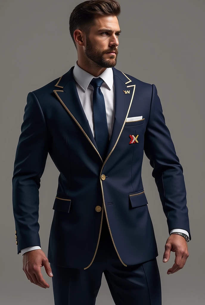 Create a elegant jersey suit for football team, with the letter "yx". 