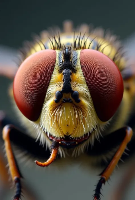 A detailed shot of fly eyes