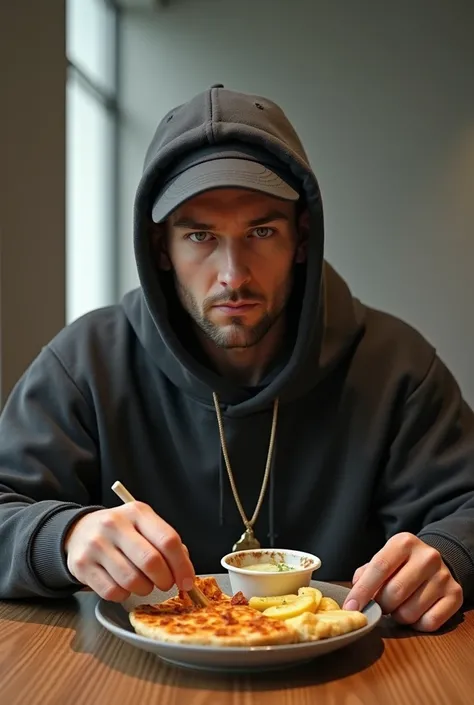 Create rapper Eminem eating 